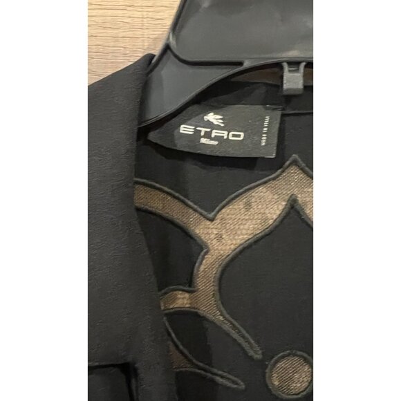 ETRO Cutout Tulle & Crepe Tie Front black Gown dress  6US / 42IT - Picture 8 of 16